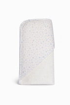 Toalla baño floral azul